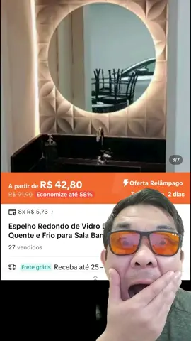 👉 Promoção de espelho 🪞  #ofertas #tiktokshop #promocao #decoracaodecasa 