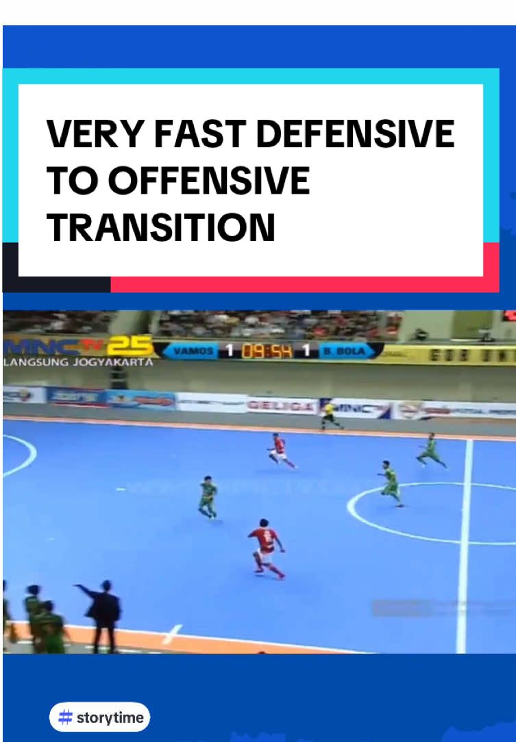 FUTSAL MOMENT - TRANSITION DEFENSE TO ATTACK #futbol #gameplay #highlight #moment 
