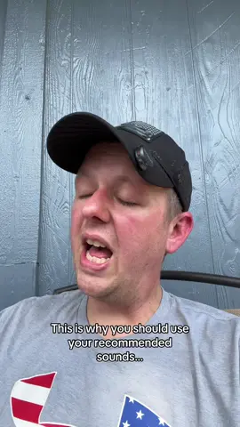 Use recommended sounds… 😂😂