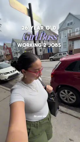 By choice bc I’m chasing a bag & a dream 👩🏼‍💻💭🤳🏼⭐️ Coffee spot: @Brew Brew Coffee & Tea / try to the chicken chipotle sandwich pls!! @Naturium  @Beekman 1802  @Nike  #girlbossvlog #working2jobs #latinacontentcreator #chicagocreator 
