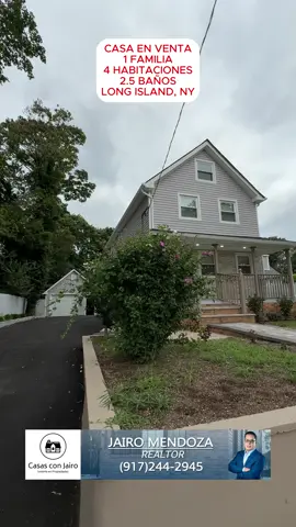 ✨ ¡Espacio, Estilo y Lujo Moderno 🏡✨ 📍  Huntington Station, Long Island. Una propiedad renovada, lista para mudarte y disfrutar. ✔️ Driveway privado y amplio patio ✔️ Doble garage 🚗🚗 ✔️ 4 dormitorios 🛏️ ✔️ Cocina moderna con electrodomésticos en acero inoxidable 🍴 ✔️ Pisos de roble, baños renovados y todo actualizado 🔥 Perfecta para quienes buscan comodidad y espacio en una calle tranquila rodeada de árboles 🌳🌟 📲 Contáctame para más detalles y agenda tu tour hoy mismo. #CasasEnVenta #RealEstateNY #HuntingtonStation #CasaNueva #HogarSoñado #CasasConJairo #HogaresQueInspiran #tiktok 
