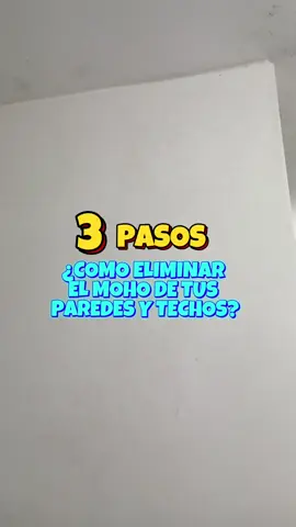 ¿ Como eliminar el moho de tus paredes y techos en 3 pasos ? Aquí te enseño 🙌🏻☺️ #moho #hongo #pintor #lima #pintura 