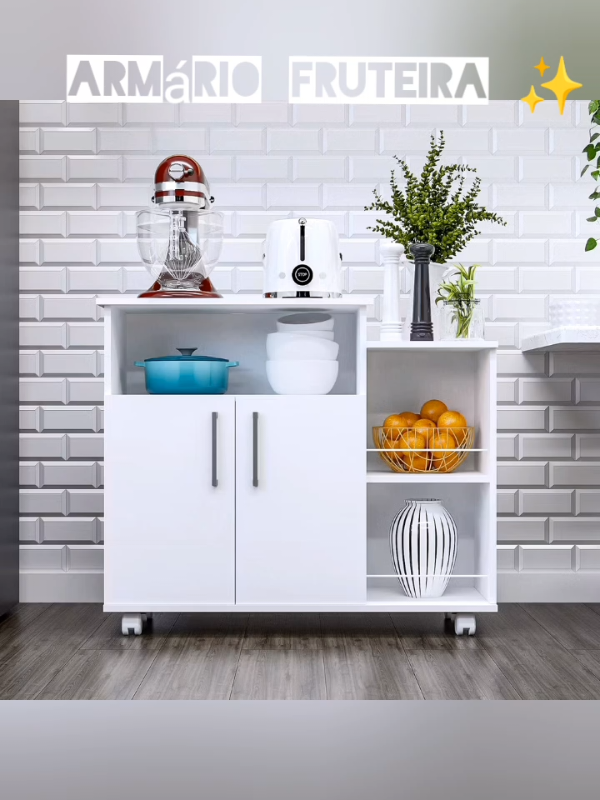 VEM DA UMA OLHADA NESSE ARMÁRIO COZINHA FRUTEIRA MULTIUSO , COM TAMPO PARA MICROONDAS E GALÃO DE ÁGUA PERFEITO !! 💜💥.