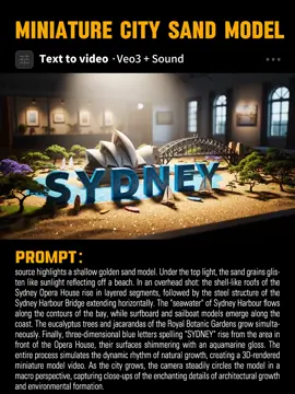 VEO3 ASMR Growing Miniature City Sand Model, try these popular Google Veo3 prompts.
 #AIVideo #aiasmr #googleveo3 #prompts #satisfyingvideos 