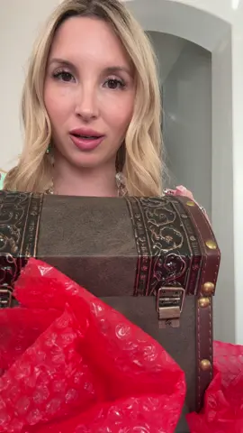 Part 1 of unboxing this mystery chest from @Faith Buhr First , we’re going to open up the mystery jewelry she sent me and then we’ll get to the goodies she made for me. Faith, you are incredible, thank you so much for this.  #SmallBusiness #unboxing #crystals #jewelrygirl #handmadejewelry 
