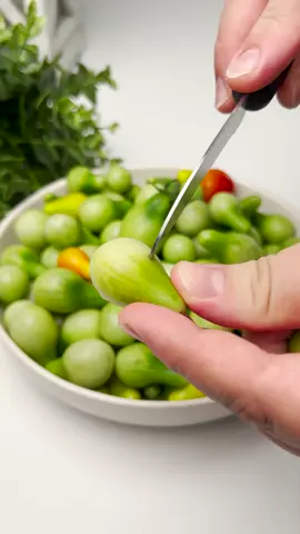 Pickled Green Tomatoes! #asmr #asmrsounds #asmrvideo #pickles #tomato 
