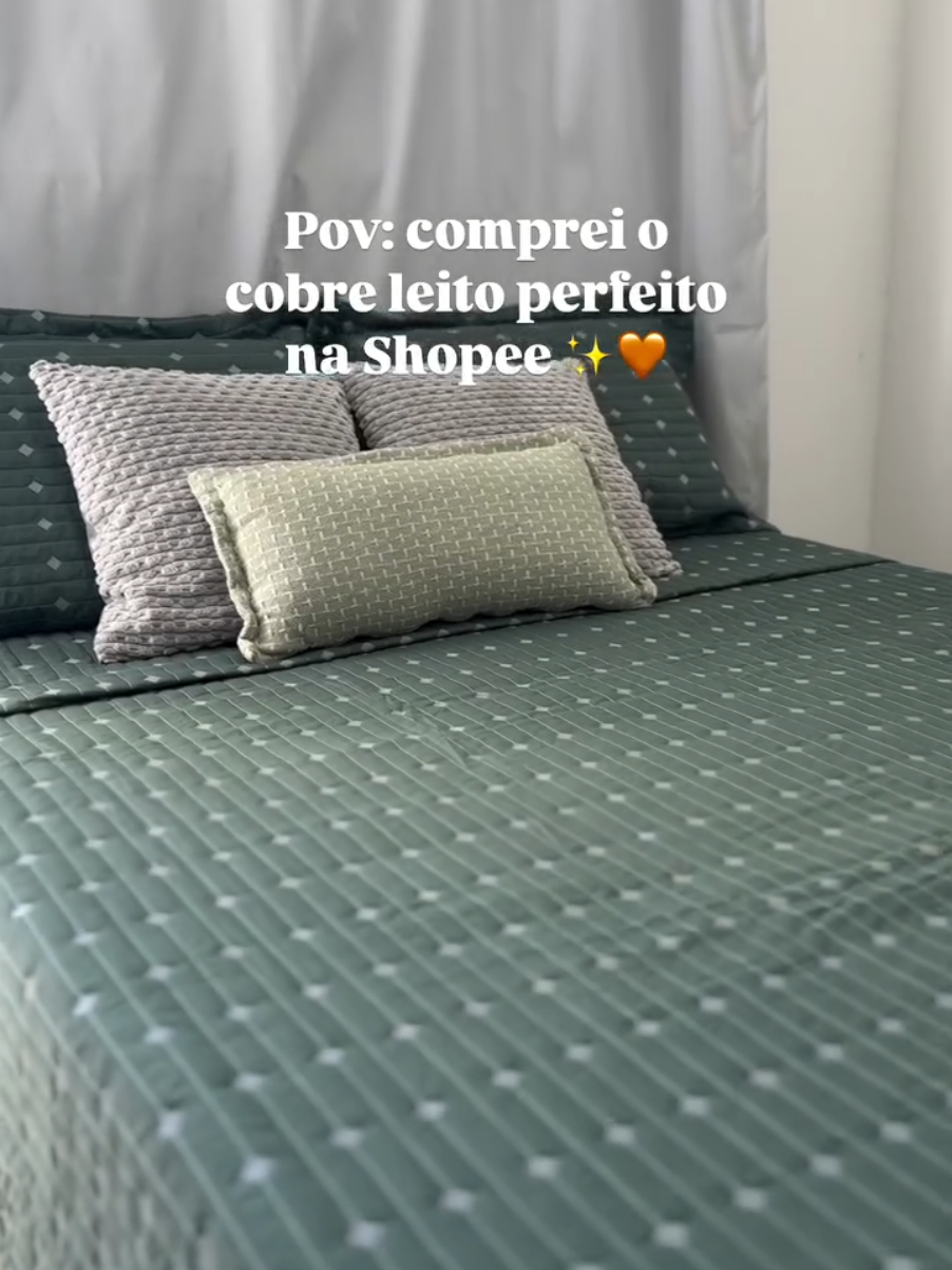 LINK NOS COMENTÁRIOS 🧡  #shopee #cobreleito #cama #casa #itensparacasa 