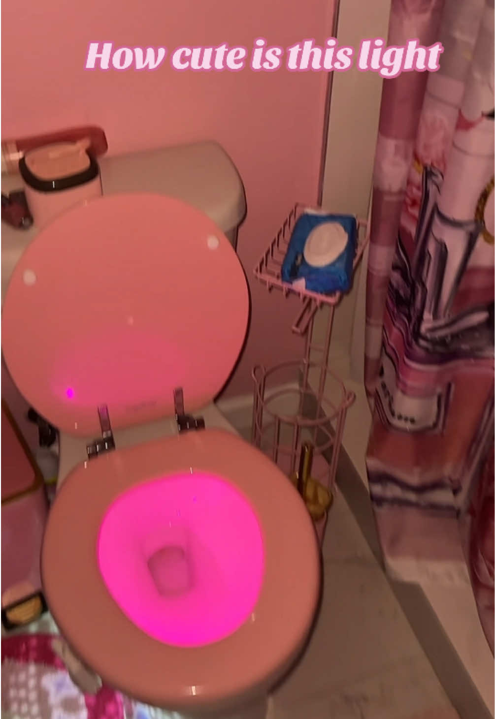 Super cute glow-in-the-dark sensor light for your toilet! 