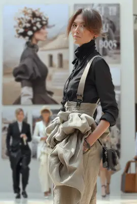 A little afternoon fashion. Lots of layers and some gorgeous prints. I love the darker, muted tones blended with the soft prints and delicate knits. Cool accessories as well. Maybe some day I can get some of this made ❤️❤️❤️ Images #midjourney and animated using Midjourney and @Higgsfield AI Song made with @Suno  #fyp #ai #aiart #aivideo 