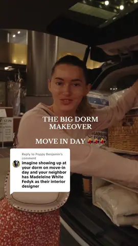 Replying to @Poppy Benjamin Literally the most fun day ever I can’t wait for y’all to see the finished room 😭🥹 #dormmakeover 