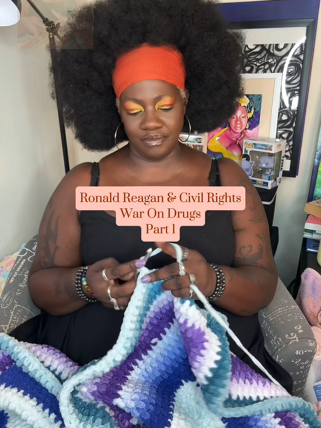 War on Drug Part 1 - Technically, this is part 4 in our discussion on Ronald Regan and Civil Rights. Today we focus on his is war on   recreational medicine and how it disproportionately impacted Black and Brown communities #fypage #fypシ゚ #trendingvideos #tiktokusa #CROCHETDIVA #fypp #History #historytok #civilrights #presidents #ronaldreagan #warondrugs