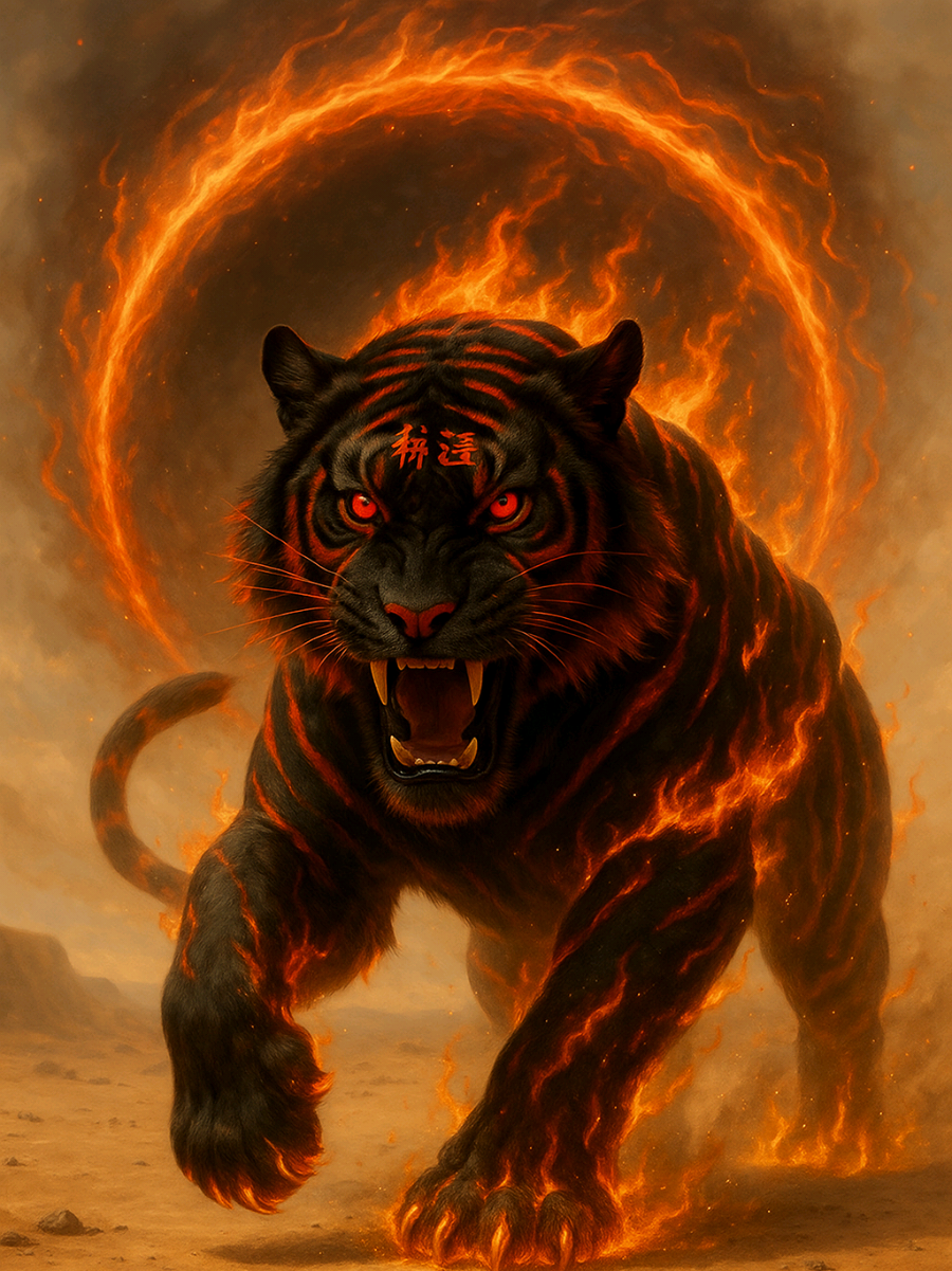 🔥 Fire Tiger Wallpaper 🔥 Livewallpaper #tiger #Viral #livewallpaper #fyp #CapCut 
