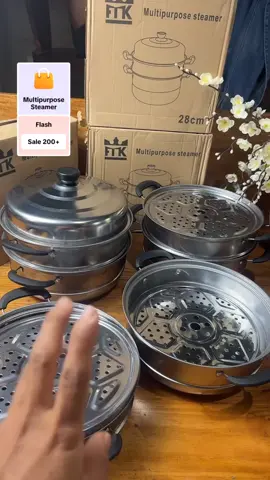 28cm, three layer steamer na pwede pang negosyo! Makakagawa ka na ng puto at leche flan sa bahay.