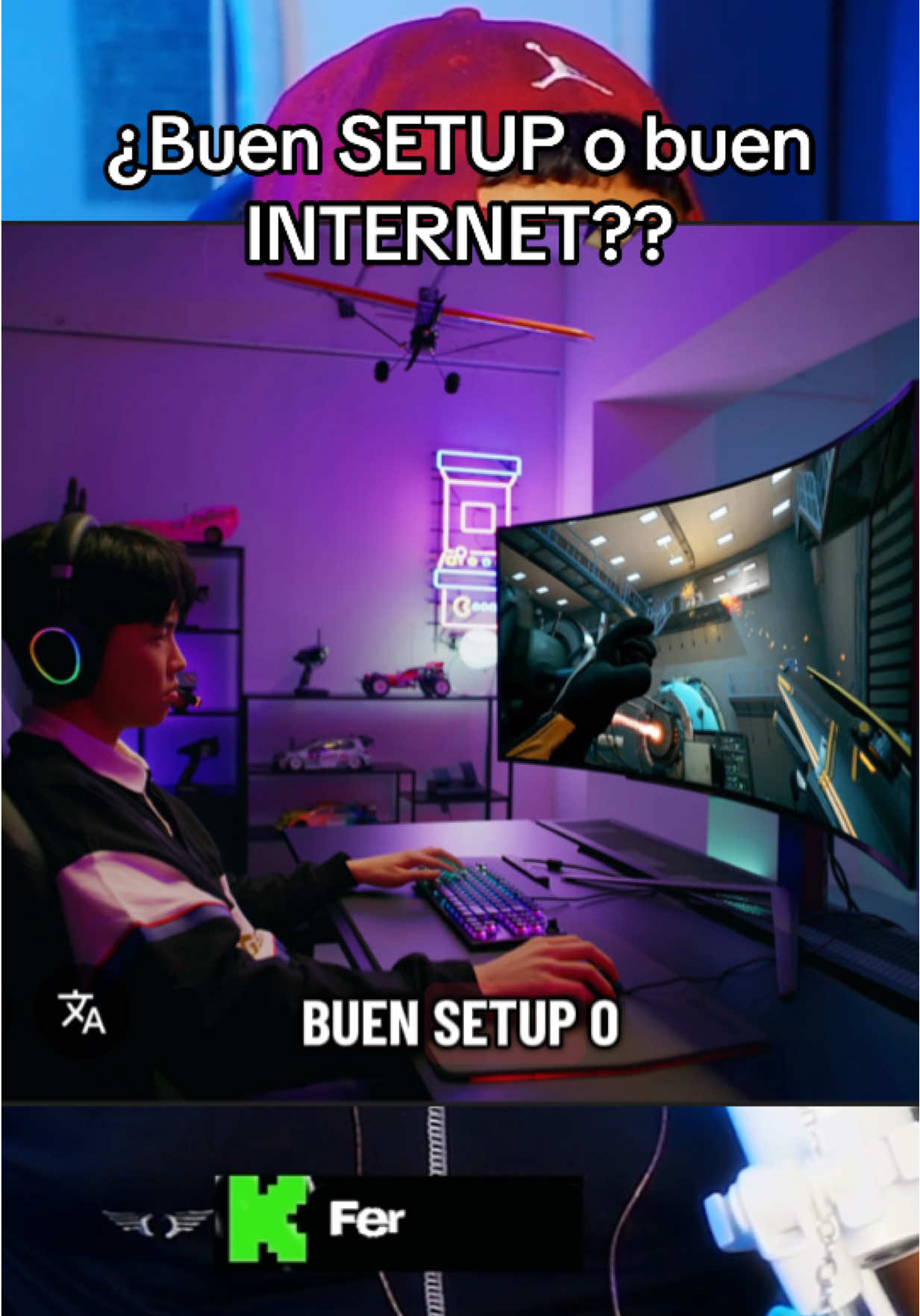 Buen SETUP o buen INTERNET? #gamer #ferrplayer #setup #internet #gaming 