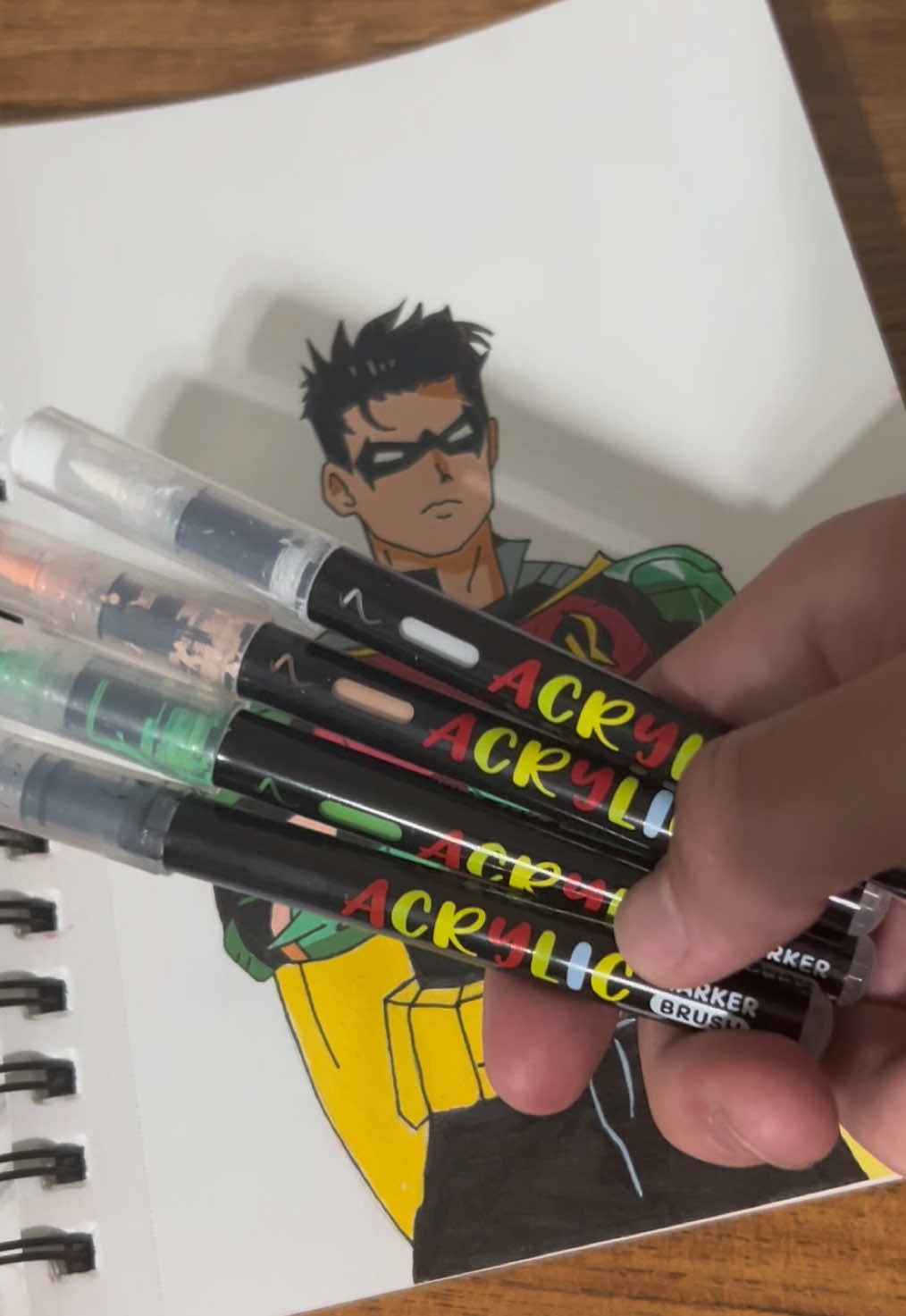 These markers are perfect 👍 #drawing #robin #dc #dccomics #markers 