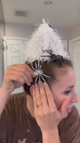This looks so cool lit up! 💡 #hair #hairstyle #crazyhairday #halloween #fyp 