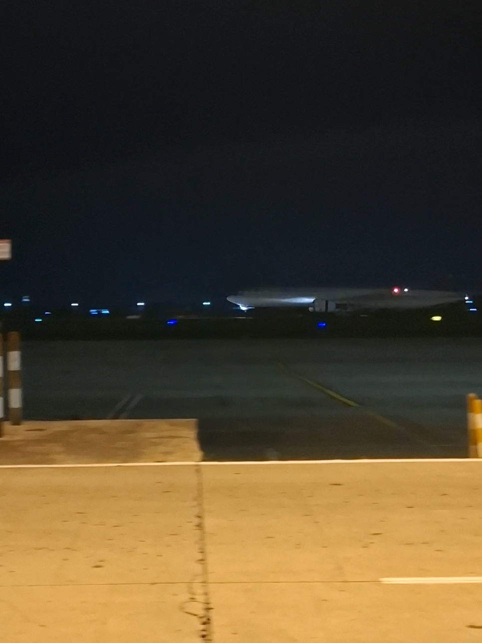Night at Soekarno-hatta airport