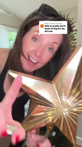 Replying to @Jeanie the starry night tree topper is a gorgeous star to sit a top any size Christmas tree. #StarryNightTreeTopper #ChristmasTreeStar #ChristmasTreeDecorating #QVCChristmas @QVC, Inc 