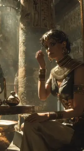 The Secrets of Ancient Egyptian Beauty! 💄✨ Ancient Egyptians were obsessed with beauty and hygiene! They used black kohl eyeliner not just for looks but to protect their eyes from the desert sun. They created perfumes from flowers and spices, and even used honey and milk to create nourishing face masks! #AncientBeauty #AncientEgypt #MakeupHistory #Archaeology #HistoryFacts      