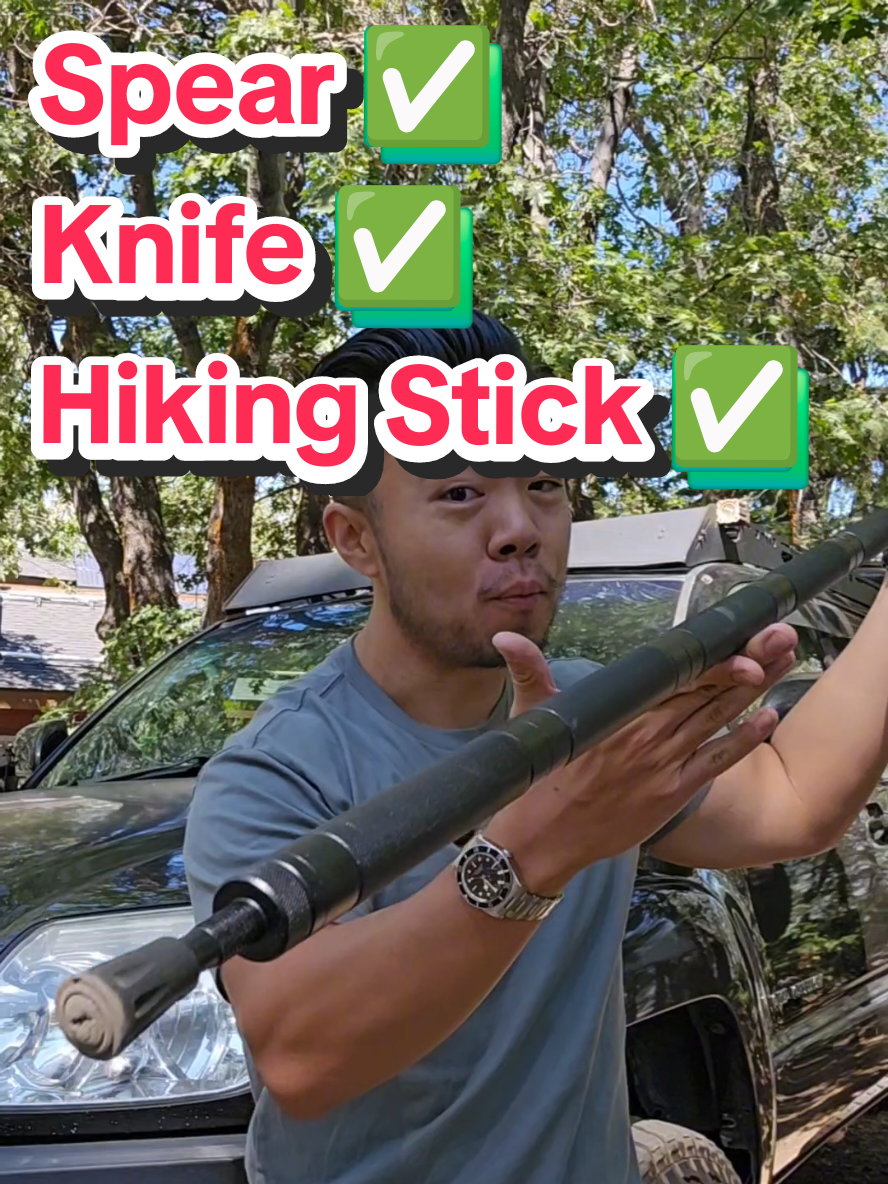 These Tactical Hiking Sticks from @Rhino USA are just what you need while Hiking, Camping, or spending time Outdoors! #Outdoors #Hiking #tactical #camping #tiktokshopcreatorpicks 