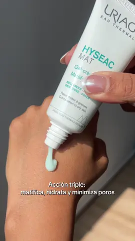 Adiós brillo, hola piel mate con Hyseac Mat💚 #uriagemexico #uriage #hyseac #skincare 