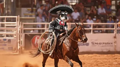 ¡Este perrito nació para ser charro! 🐶🤠🐎 #Schnauzer #CharroMexicano #PerritoCharro #PerritosMexicanos