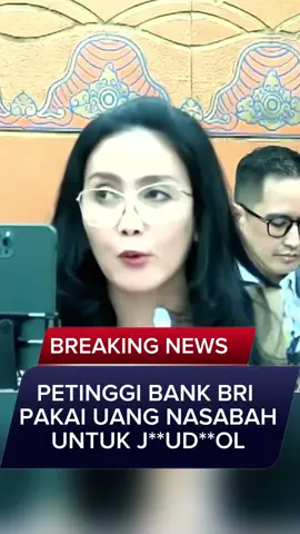 Uang Nasabah Buat J*di 0nl1*n3? Skandal Panas Petinggi BRI 😱#dprri #pdiperjuangan 