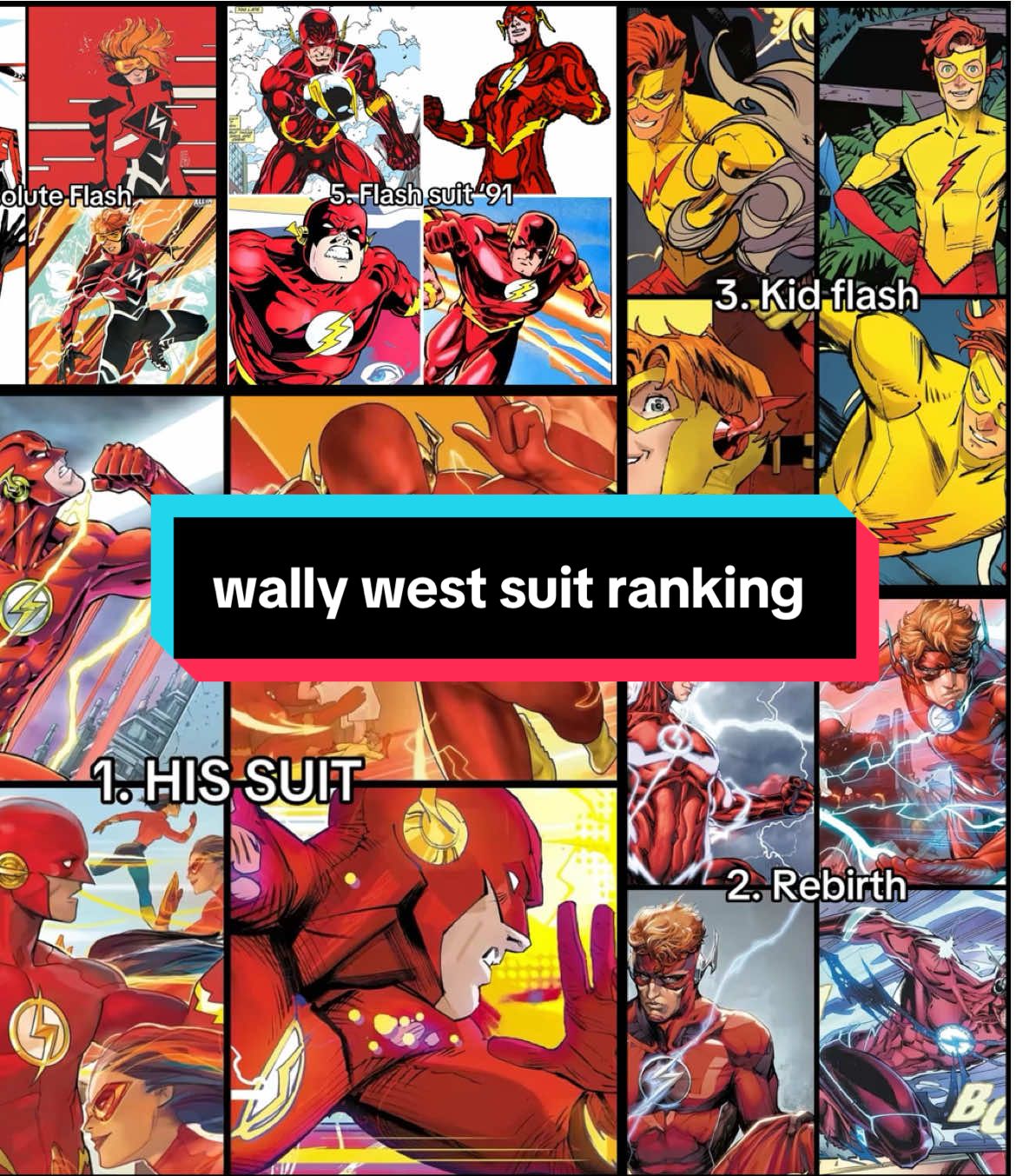 THE wally west suit ranking ⚡️I LOVE THE FLASH⚡️#comictok #superheros #fyp #dccomics #theflash 