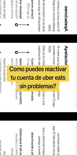 Como poder reactivar Uber Eats??? #fyp #usa #delivery #uber #eeuu 