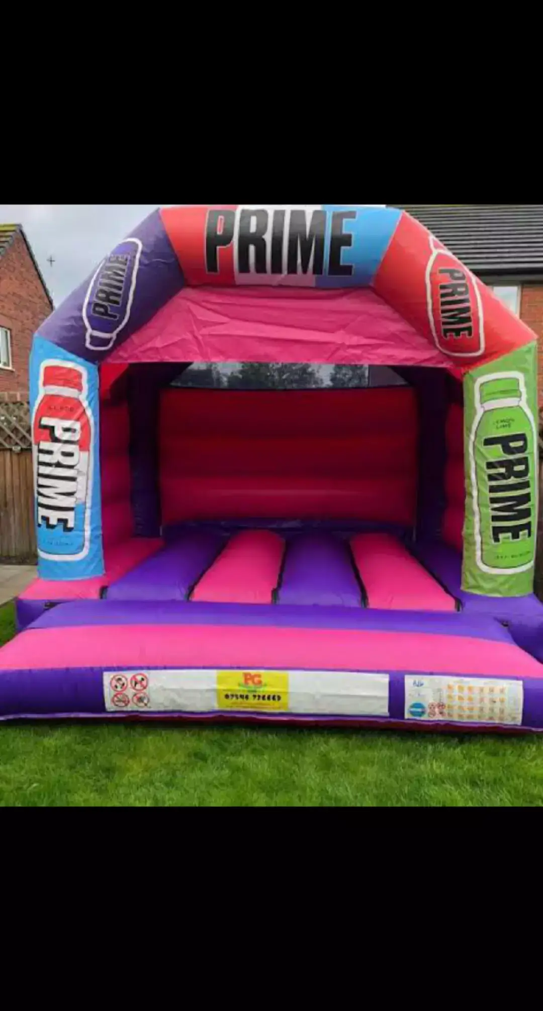 15ft × 12ft cricus yellow & blue bouncing castle available for retals #highlights #followerstiktok #birthday #bouncingcastle #amiespace 