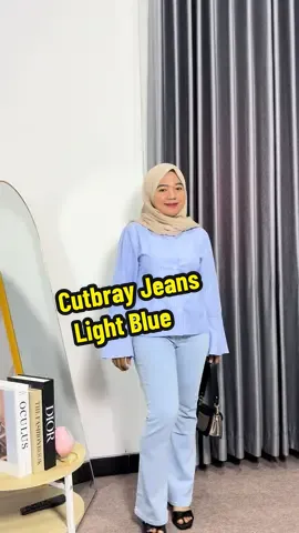 Cutbray Jeans Light Blue😍 #cutbrayhighwaist #celanacutbray #outfitideas #OOTD #celanajeanswanita 