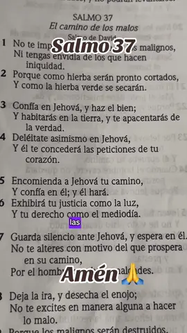 Todo se paga en esta vida ,salmo 37 #hagamosviralajesus #versículobiblico #Diosesamor #todolopuedoencristoquemefortalece #bendicionesparatodos🙏🙏 