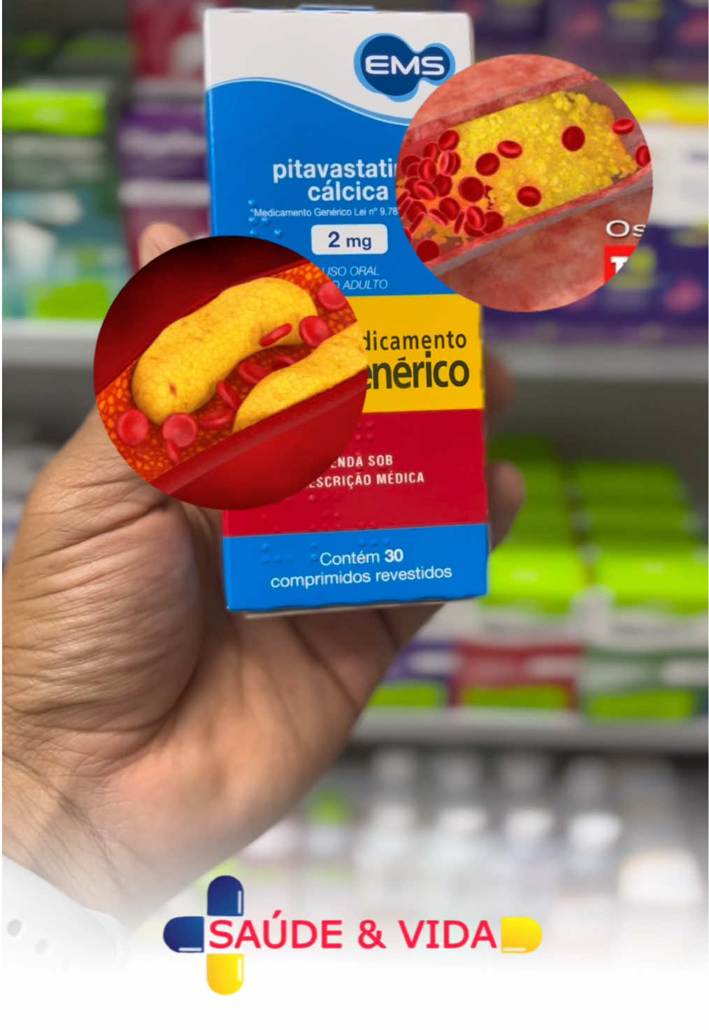 Pitavastatina é um remédio indicado para baixar o colesterol ruim e os triglicerídios em adultos, pois age inibindo a produção de colesterol pelo fígado, além de estimular a remoção do colesterol do sangue pelo fígado…😱🤩💊 #foryou #foryoupage❤️❤️ #viral #viralvideo #trending 