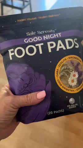 These sole serenity foot pads are easy to apply at night and are a great part of self-care. #Footpads #SelfCare #Lavender #Chamomile