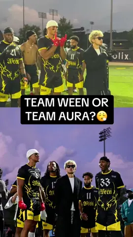 Team Ween is TOO TUFF😎 #football #creatorleague #streamers #jasontheween #aura