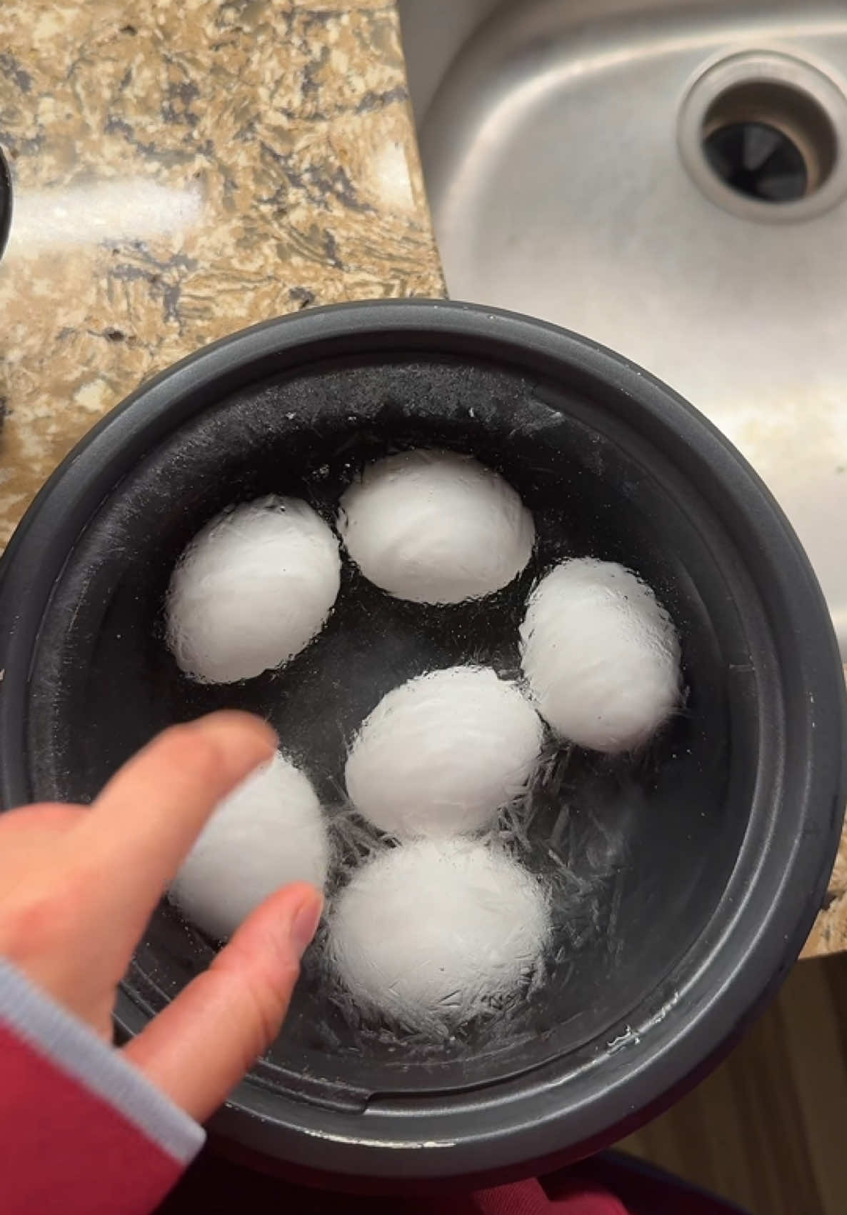 so have u ever accidentally frozen ur boiled eggs or 