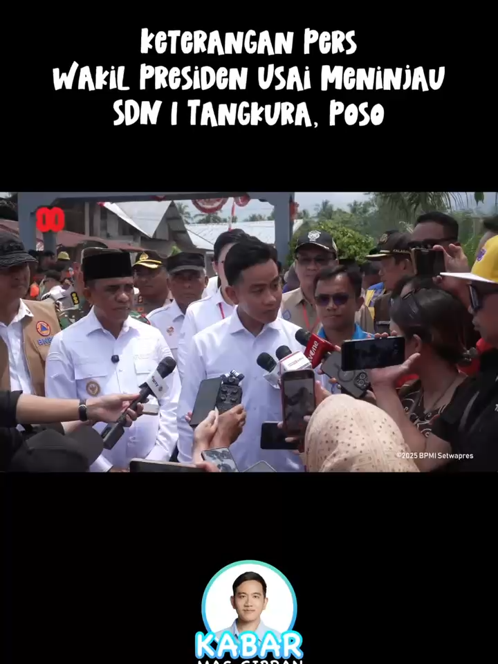 Wapres Gibran Pastikan Percepatan Pemulihan Sekolah Pascagempa di Poso #fyp #gibran #wakilpresiden #gibranrakabuming