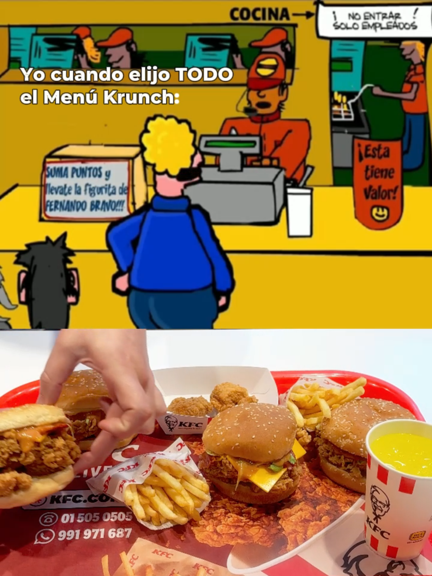 Lo quiero TODO, pero del Menú Krunch, asíes. 🙂‍↕️🫦​ #KFCPerú #KFC