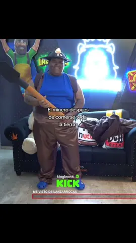 el minero dsp de comerse toda la tierra #kingleon #minero #cosplay #clashroyal #clip 