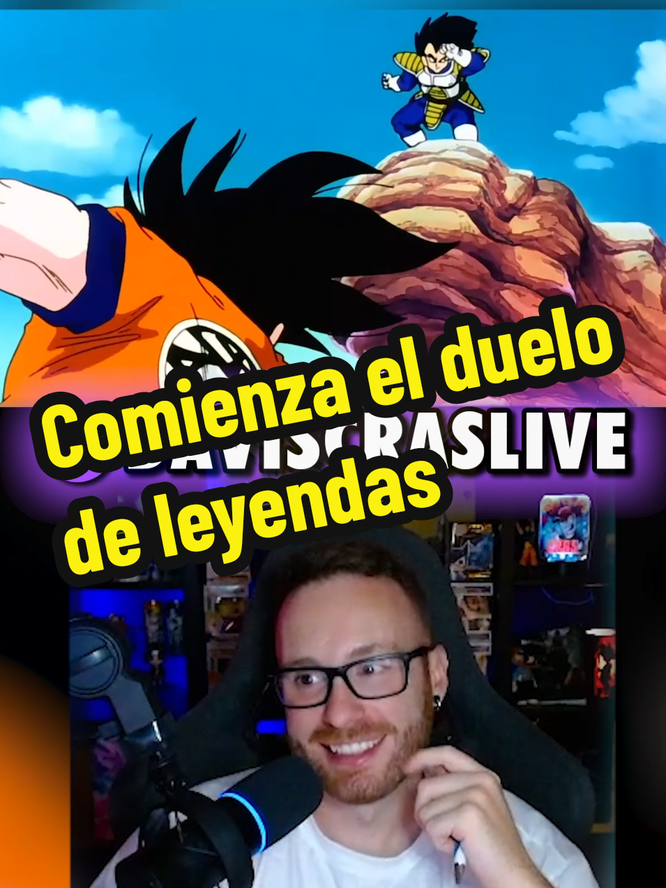 Comienza el duelo de leyendas 🔥 Viendo Dragón Ball Z doblaje latino en directo #anime #reaccion #dragonballz #twitch #stream 