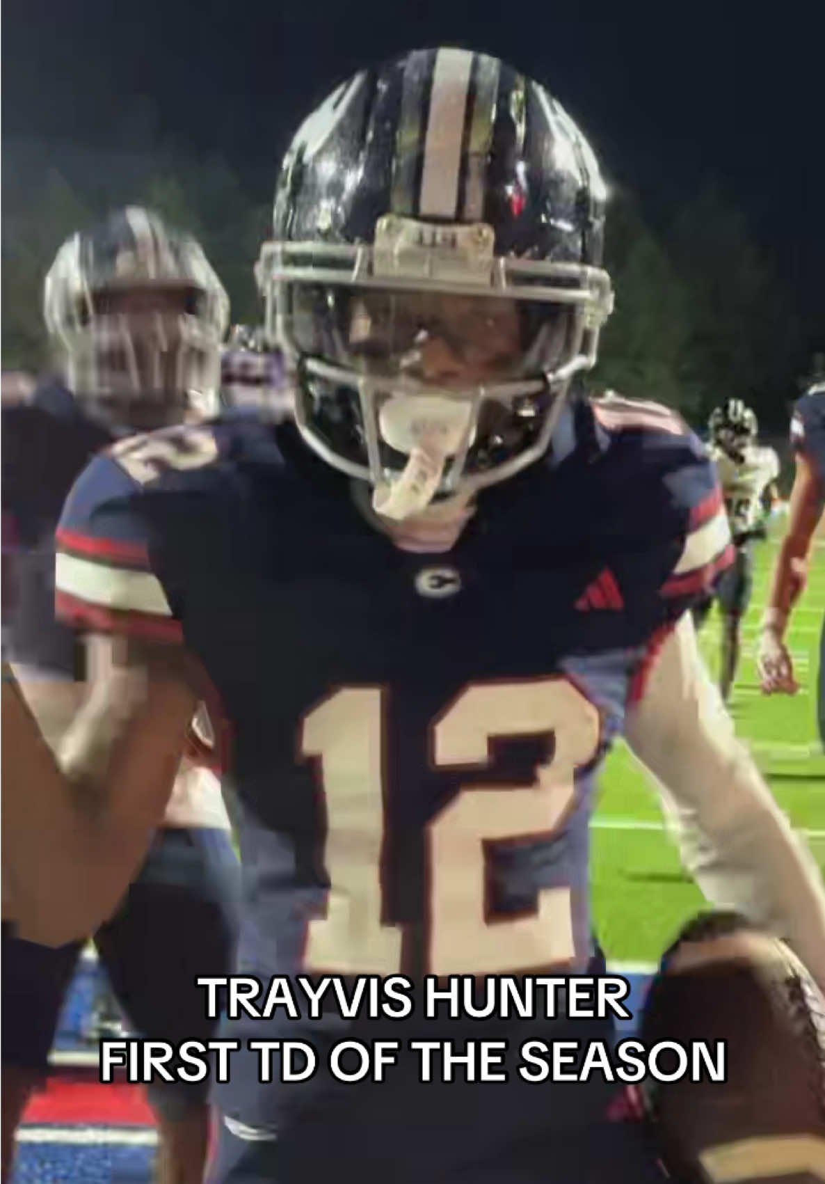 Even my cameraman was hype 😭 @¹² #trayvishunter #td #football 