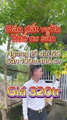 Đất vườn rào sẵn. Dân cư đông,  giá 320tr #datnen #datnenvungven #videoviral #viral #datngop 