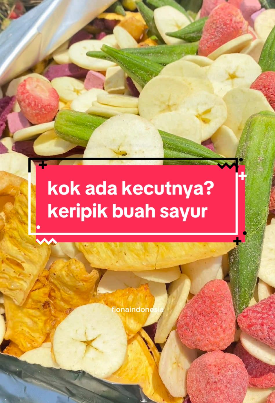 Kok ada kecutnya? keripik buah sayur  #fionaindonesia #keripik #buahsayur #oleholeh 