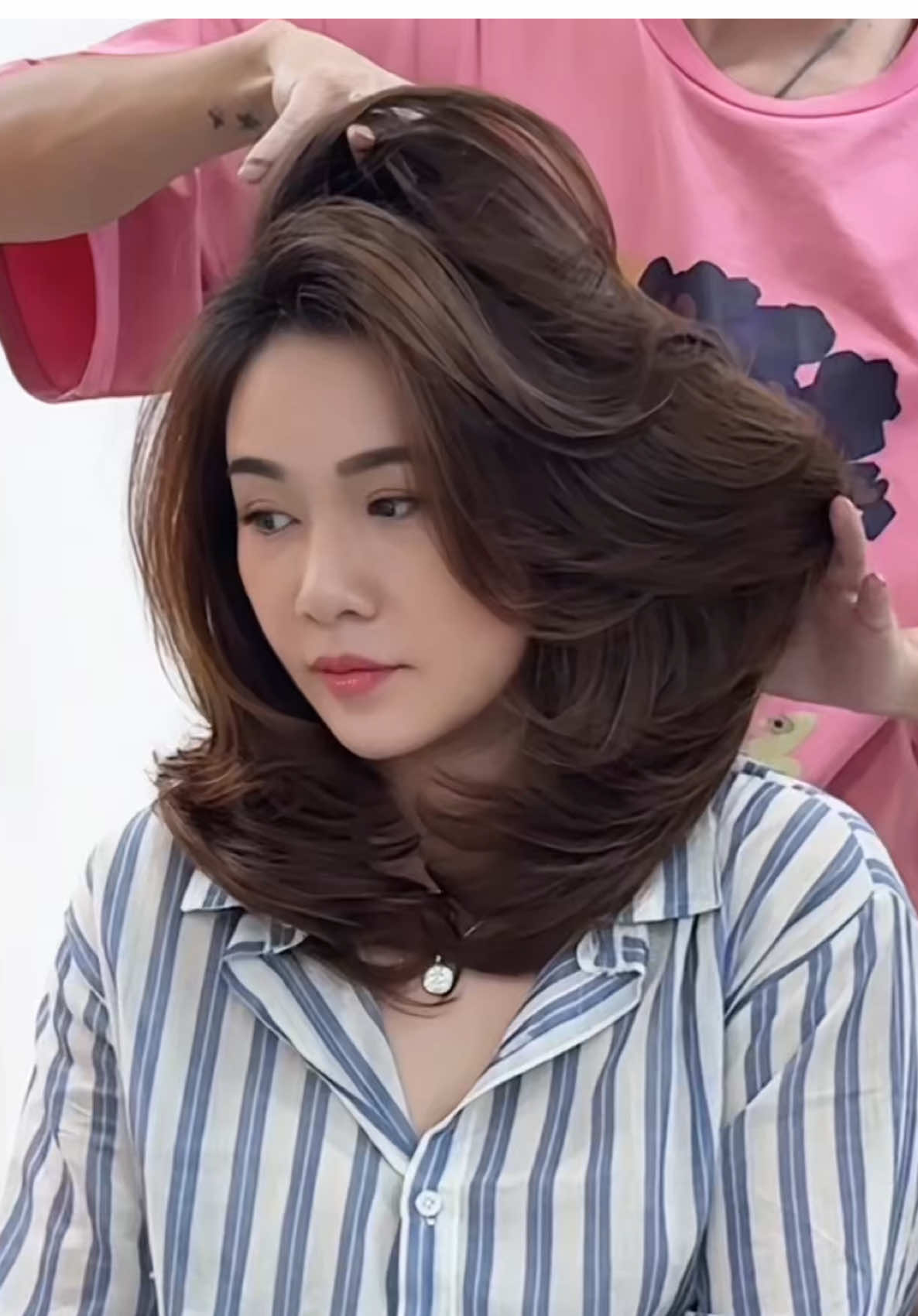 Tóc lỡ uốn cúp layer bồng bềnh dể chăm #salonhoangwy55phanhuyich #uốncúplayer #Uốn_bồng_bềnh #uốnbunglayer #uốnbung 