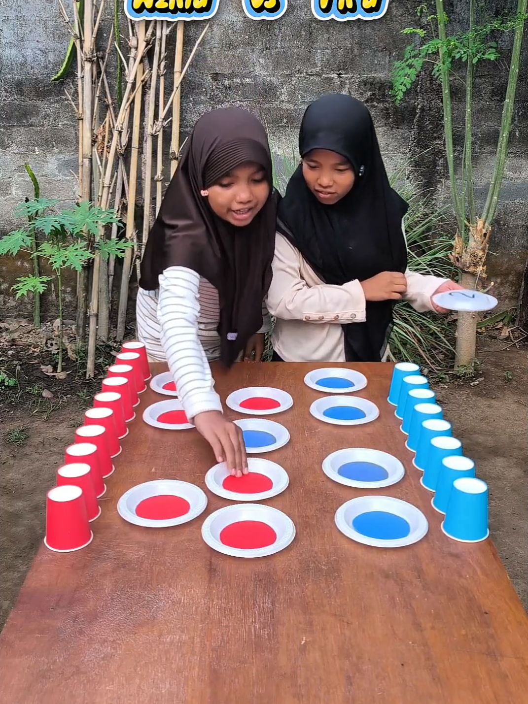 Red vs. Blue, siapakah pemenangnya?! #challenge #random #edukasi #gameseru #kanaklombok 