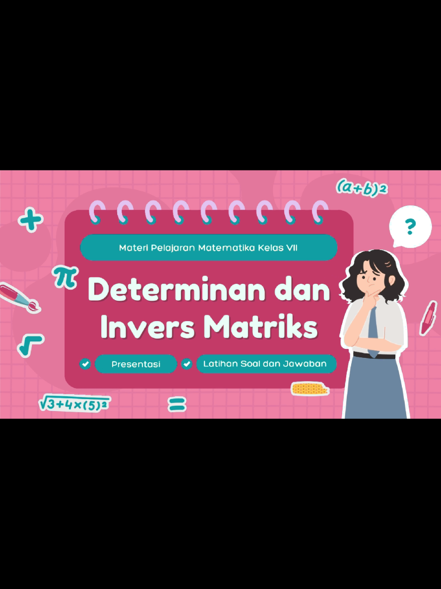 Determinan dan Invers Matriks #inversmatriks #matematika  #fyp #dejavulearning #onlinelearning 