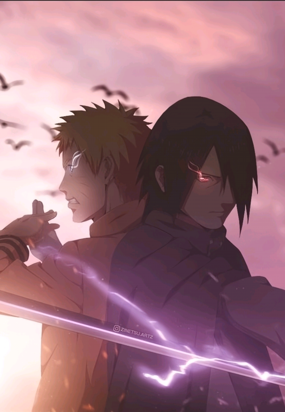 Combo Naruto Sasuke 🥶  . . . . #naruto #sasuke #momoshiki #vibes #old 