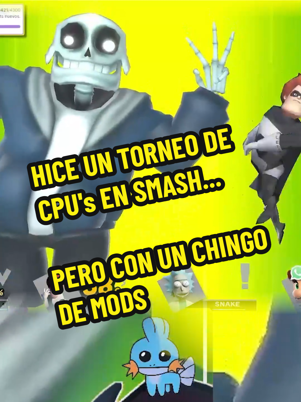 Crear un torneo de CPU's en smash con mods curseados fue una idea maravillosa... #vtuber #streamer #twitchlatam #pngtuber #smashbrosultimate 