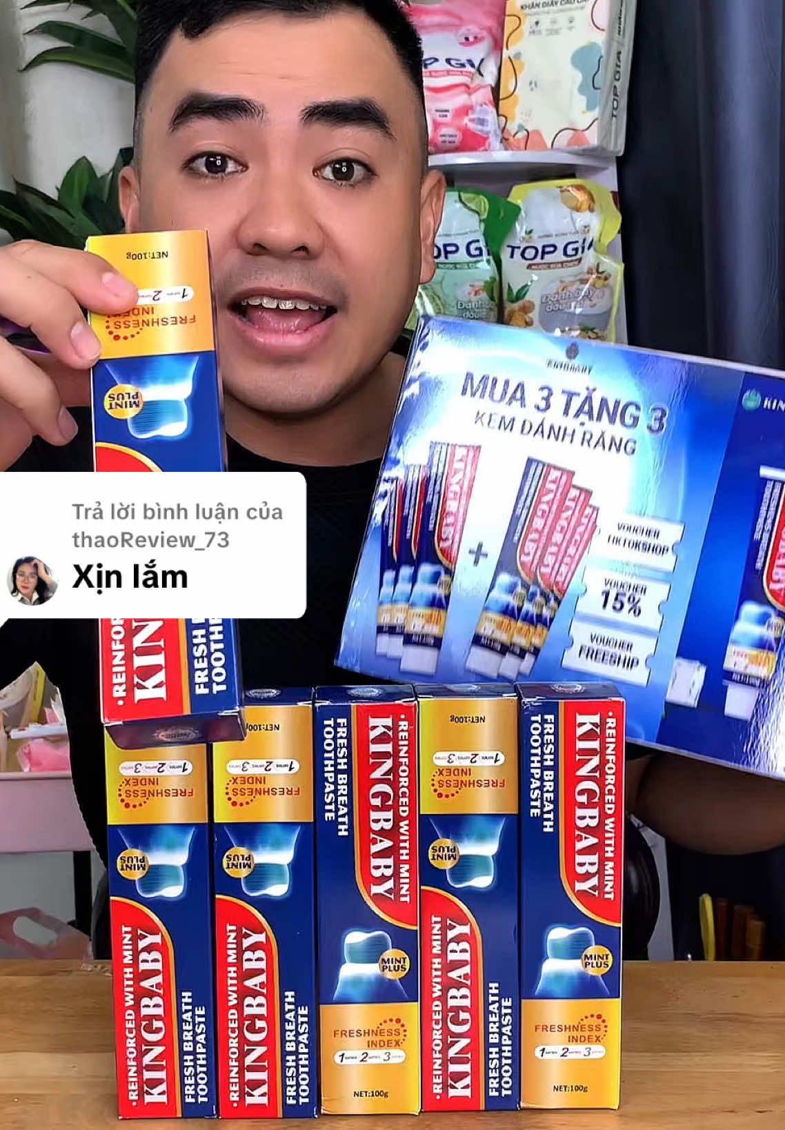 Trả lời @thaoReview_73 Thùng 6 Tuýp Kem Đánh Răng Kingbaby