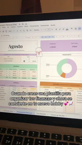 ✨ Organizar tus finanzas no tiene por qué ser aburrido Si quieres mejorar tu dinero y divertirte en el proceso 💕📊 💬 Comenta PLANTILLA y te paso el link 🚀 #finanzaspersonales #plantillasexcel #googlesheets #ahorrointeligente #presupuestomensual 